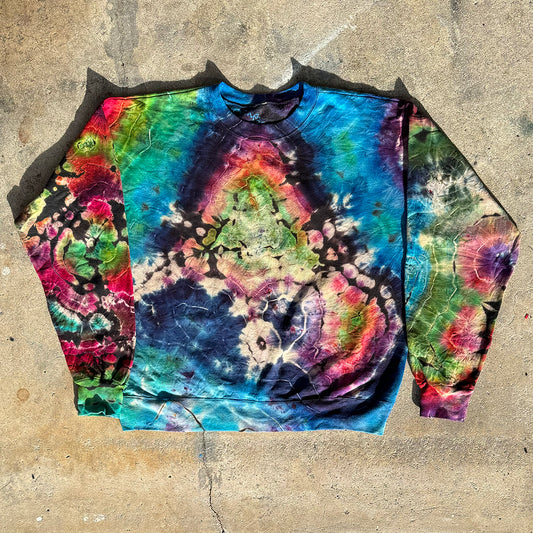 LARGE RAINBOW CREWNECK SWEATSHIRT