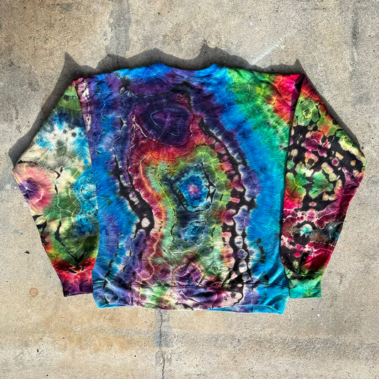 LARGE RAINBOW CREWNECK SWEATSHIRT